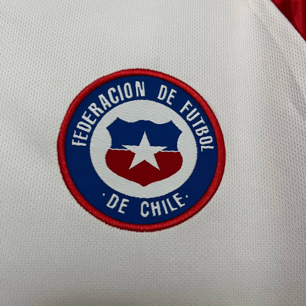 Camisa Chile Away II 2024/25 Adidas Torcedor Masculina - Branca